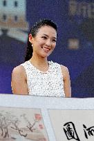 Actress Zhang Ziyi Attends a Celebration Event At A Property in Zhengzhou