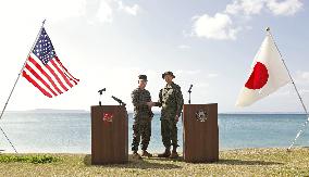 Japan-U.S. joint military drill in Okinawa