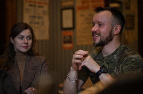 Mykhailo and Stefania Oliynyk give interview to Ukrinform correspondent