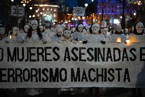 Demonstration For Women's Day - Madrid