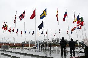 BELGIUM-BRUSSELS-NATO-SWEDEN-FLAG RAISING CEREMONY