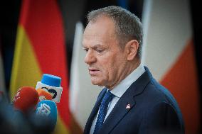 Donald Tusk Prime Minister Of Poland Attends The Special EU Summit