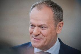 Donald Tusk Prime Minister Of Poland Attends The Special EU Summit