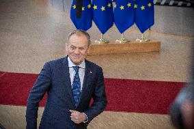 Donald Tusk Prime Minister Of Poland Attends The Special EU Summit