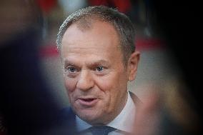 Donald Tusk Prime Minister Of Poland Attends The Special EU Summit