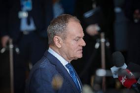 Donald Tusk Prime Minister Of Poland Attends The Special EU Summit