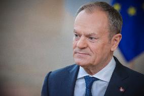 Donald Tusk Prime Minister Of Poland Attends The Special EU Summit