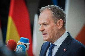 Donald Tusk Prime Minister Of Poland Attends The Special EU Summit