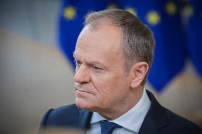 Donald Tusk Prime Minister Of Poland Attends The Special EU Summit