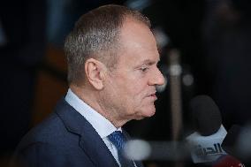 Donald Tusk Prime Minister Of Poland Attends The Special EU Summit