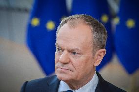 Donald Tusk Prime Minister Of Poland Attends The Special EU Summit