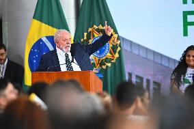 Brazilian President Luiz Inácio Lula Da Silva Announces 100 New Federal Institutes For Technical Education In Brazil.