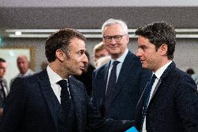 Meeting Of President Macron And State Executives - Paris