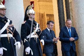 Lithuania's President Gitanas Nauseda At The Elysee Palace - Paris