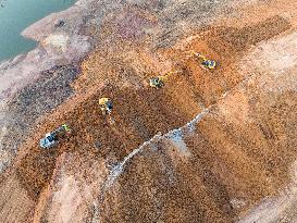 Heilongtan Reservoir Reinforcement Project Construction in Lianyungang