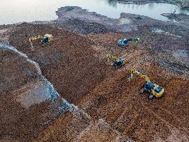 Heilongtan Reservoir Reinforcement Project Construction in Lianyungang