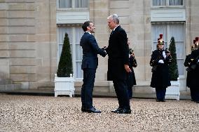 Meeting With The French President Emmanuel Macron And The Lithuania's President Gitanas Nauseda