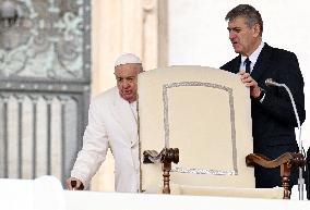 Pope Francis Leads The  General Audience - Vatican