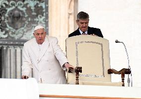 Pope Francis Leads The  General Audience - Vatican