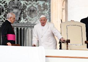 Pope Francis Leads The  General Audience - Vatican