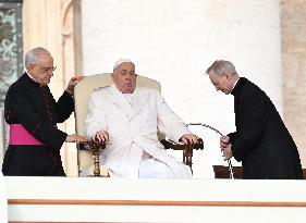 Pope Francis Leads The  General Audience - Vatican