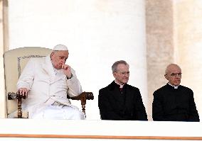 Pope Francis Leads The  General Audience - Vatican