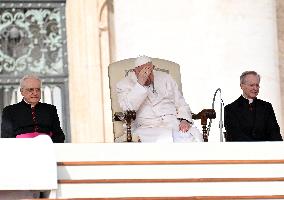 Pope Francis Leads The  General Audience - Vatican