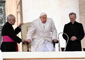 Pope Francis Leads The  General Audience - Vatican