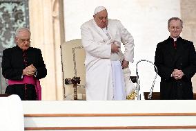 Pope Francis Leads The  General Audience - Vatican