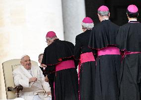 Pope Francis Leads The  General Audience - Vatican