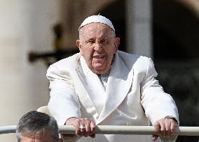 Pope Francis Leads The  General Audience - Vatican