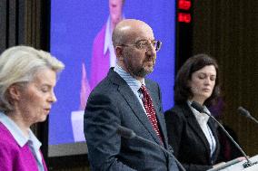 Charles Michel President Of The European Council At The European Council