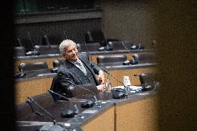 Vincent Bollore hearing at the National Assembly - Paris