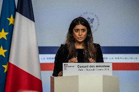 French Council Of Ministers Press Conference