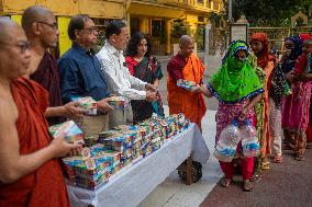 Iftar Distribution At Buddhist Temple In Dhaka