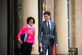 Council Of Ministers At The Elysee Palace