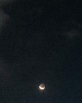 The Crescent Moon And Jupiter