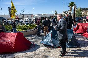 Demonstration Of DAL Outside Mipim - Cannes