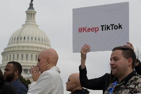 Tik Tok’s Creators Hold A Keep Tiktok Rally