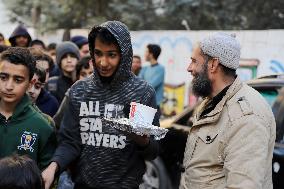 MIDEAST-GAZA CITY-RAMADAN-FOOD RELIEF