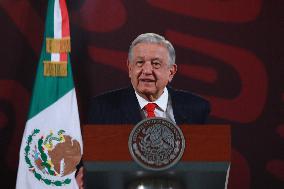 Mexico’s President Lopez Obrador Briefing Conference