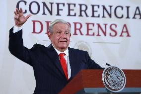 Mexico’s President Lopez Obrador Briefing Conference