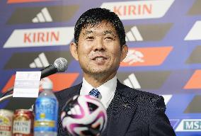 Football: Japan manager Hajime Moriyasu