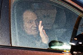 King Juan Carlos Arrives At Airport - Vigo