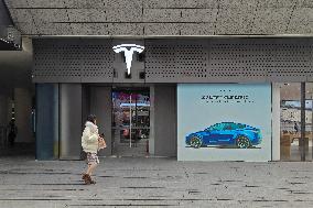 A Tesla Store in Shanghai
