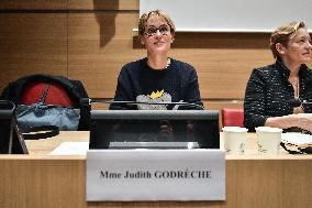 Hearing Of Judith Godreche - Paris