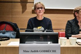Hearing Of Judith Godreche - Paris
