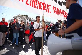 Rally Against University Reform In Greece