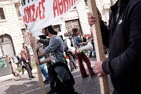 Protest Against The Non-state Universities In Athens