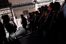 Protest Against The Non-state Universities In Athens